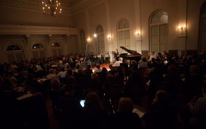 Pijanistica Lauma Skride tijekom Contemporary Music Lounge koncerta