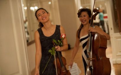 Susanna Yoko Henkel i Jing Zhao nakon koncerta